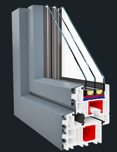 Okna PCV z nakładką aluminiową bluALU